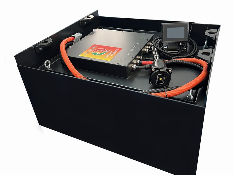 BMS and terminal block inside a traction pack
