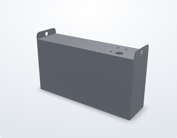Boîtier de batterie de traction LiFePO4 pour chariot, vu en trois dimensions