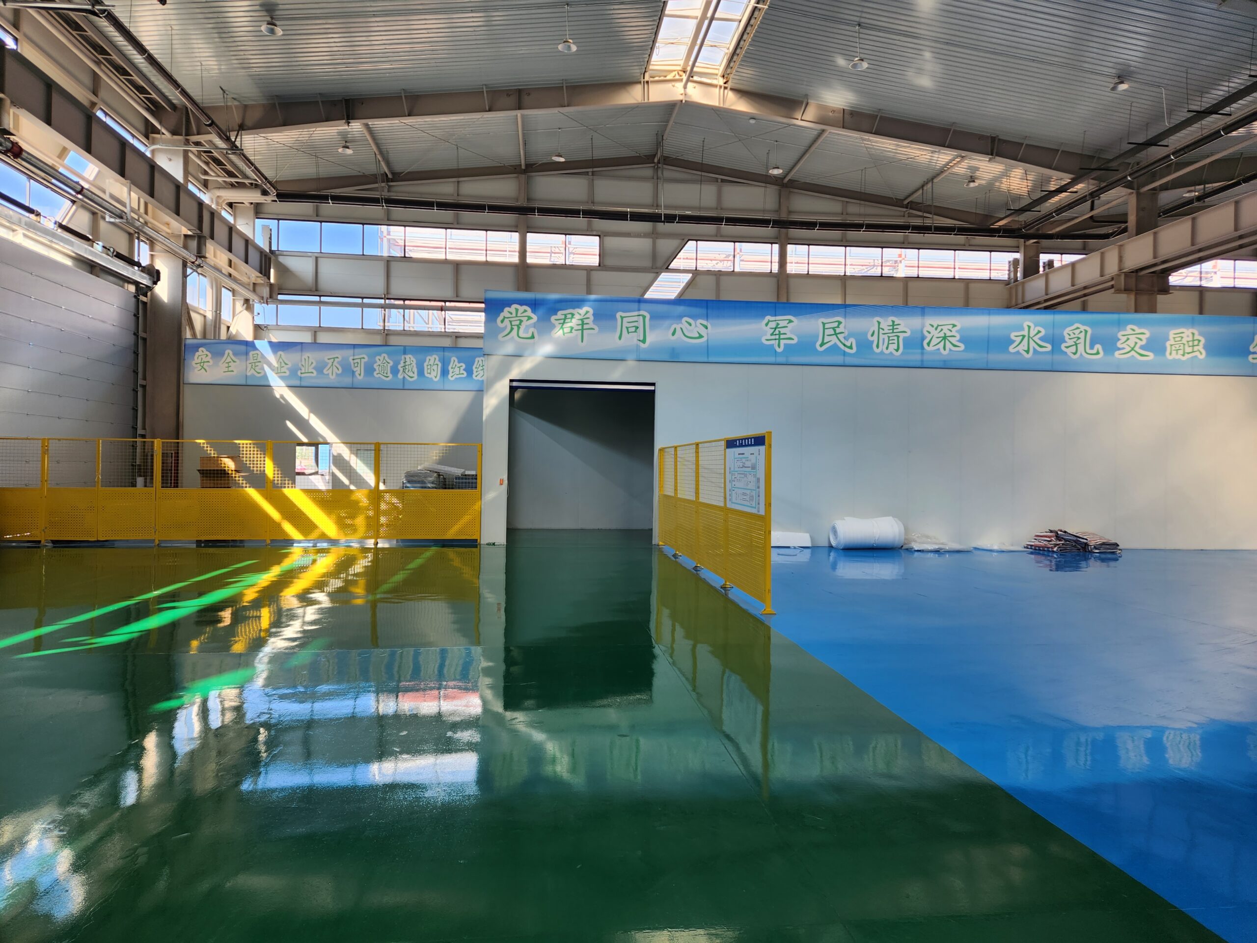 Lithium iron phosphate battery production workshop