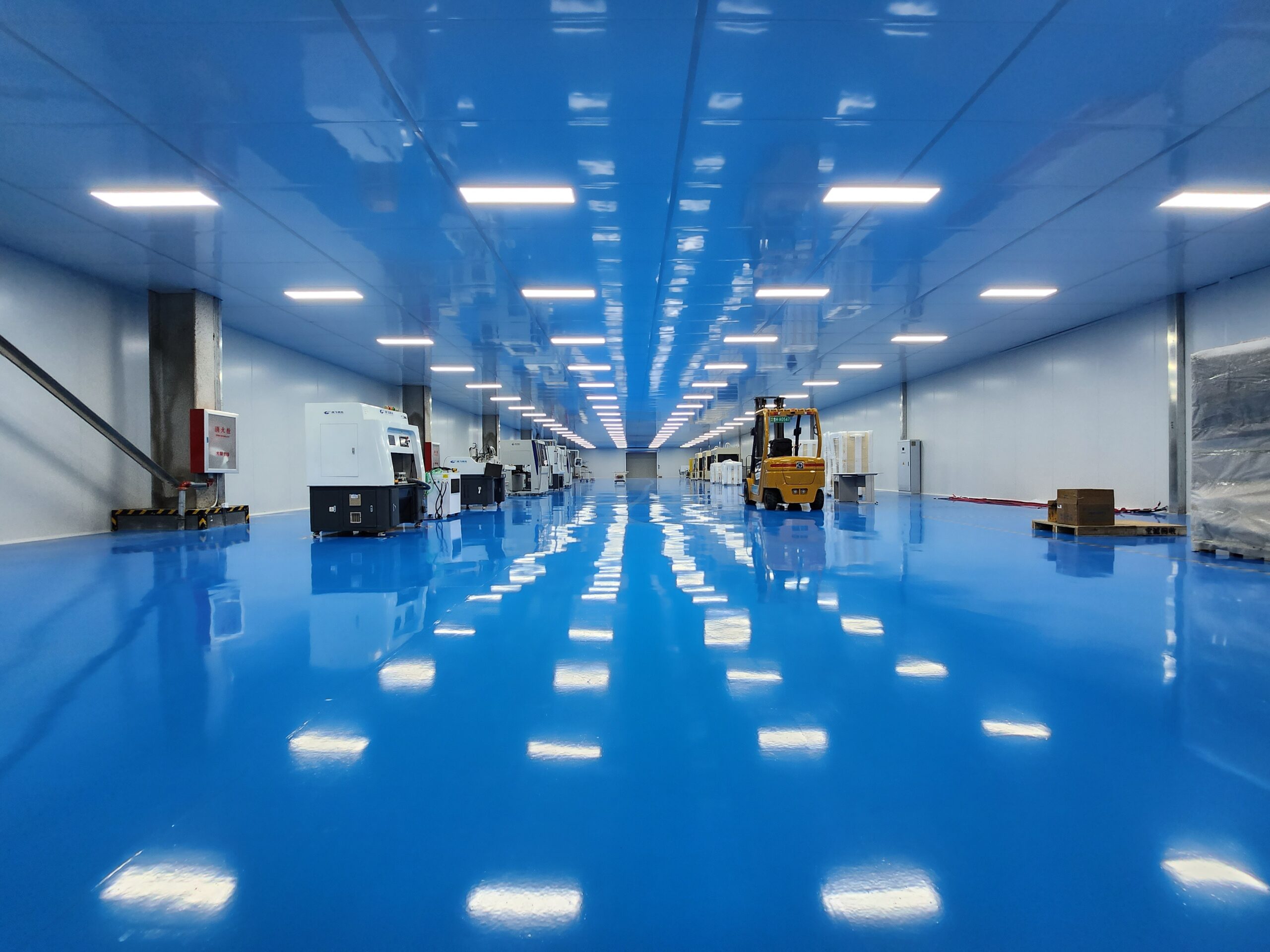 Lithium iron phosphate battery production workshop