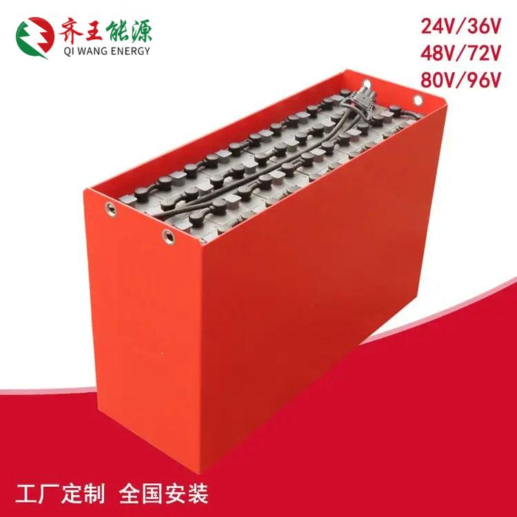 林德电动叉车48V-6PzS840L开口式蓄电池 铅酸电瓶更换供货商山东齐王能源